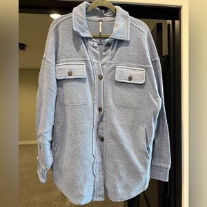Free People Light Blue Jacket